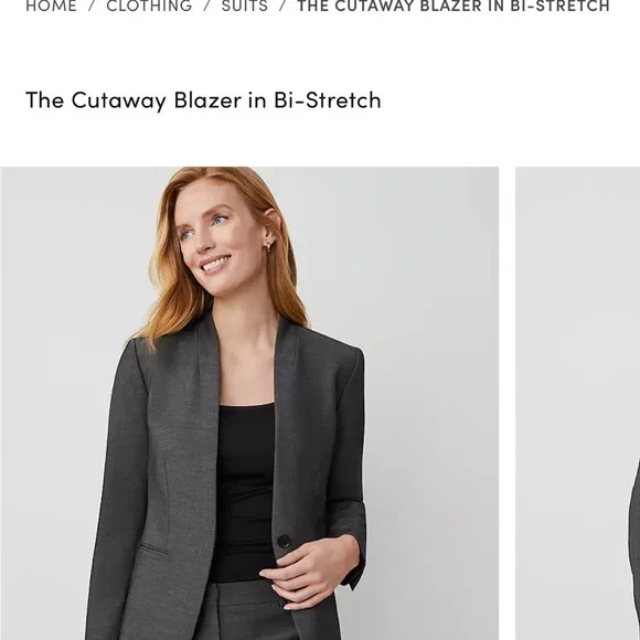 Women's Gray Blazer, Size 12 - Picture 10 of 15